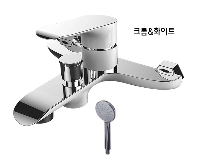 KB400 샤워수전 (화이트 크롬)